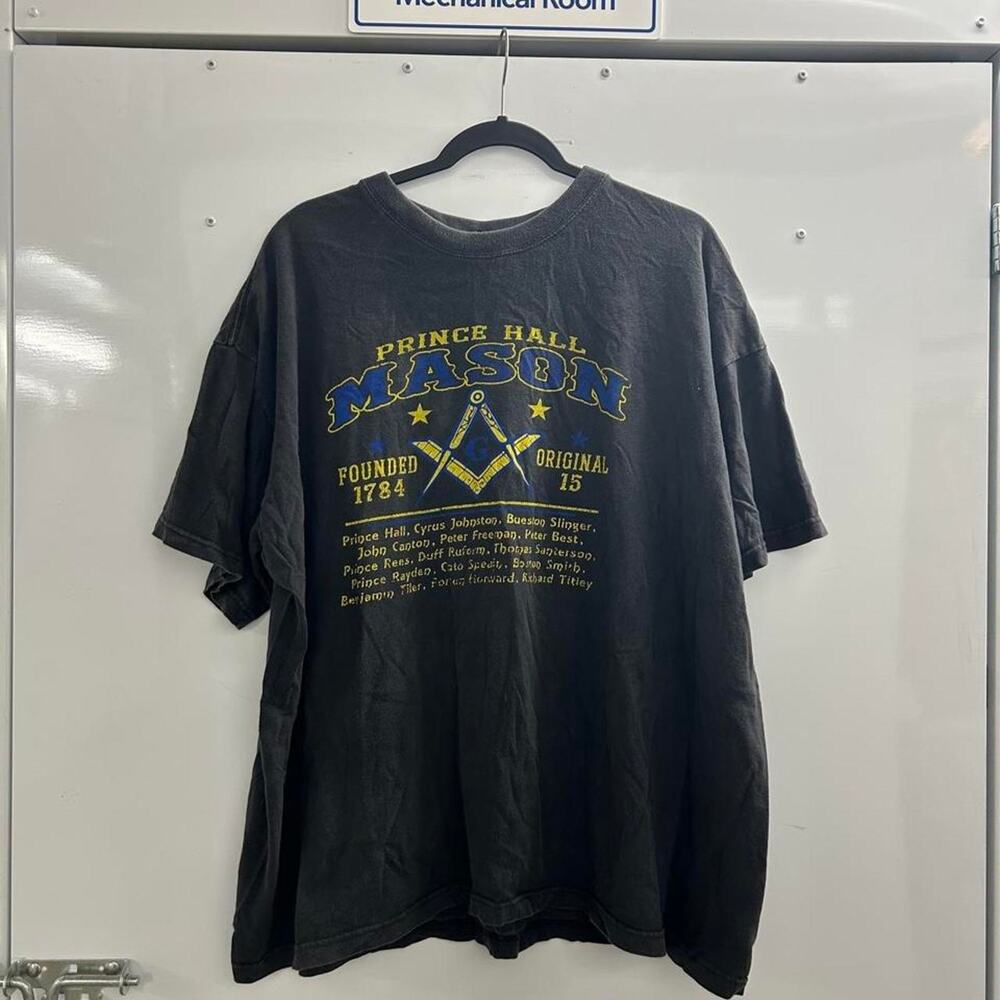 VTG Prince Hall Masons black cotton t-shirt